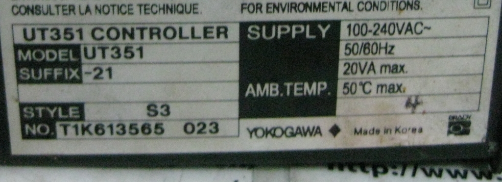 Image #1 of Repair Yokogawa UT351 DIGITAL INDICATING CONTROLLER in Malaysia, Singapore, Thailand, Indonesia
