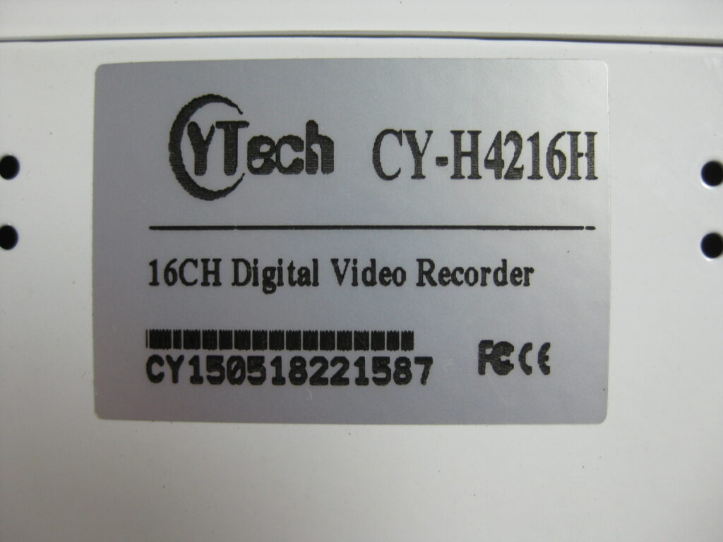 Image #2 of Repair YTECH CY-H4216H H..264 DIGITAL VIDEO RECORDER in Malaysia, Singapore, Thailand, Indonesia