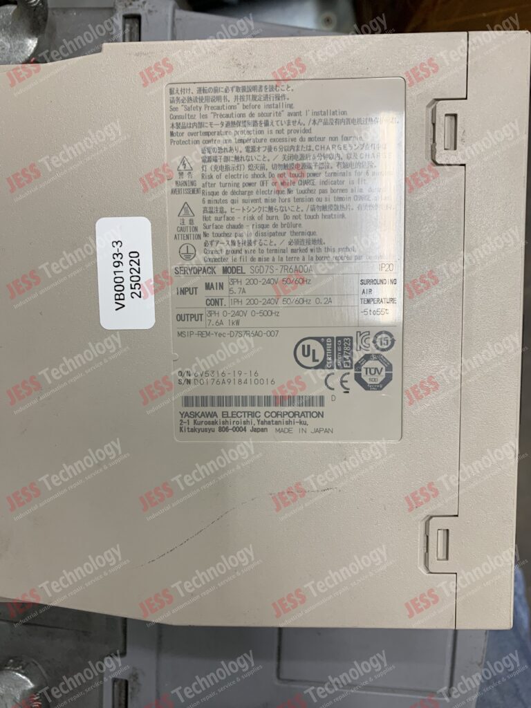 Image #3 of Repair YASKAWA SGD7S-7R6A00A yaskawa servopack D0176A918410016 in Malaysia, Singapore, Thailand, Indonesia