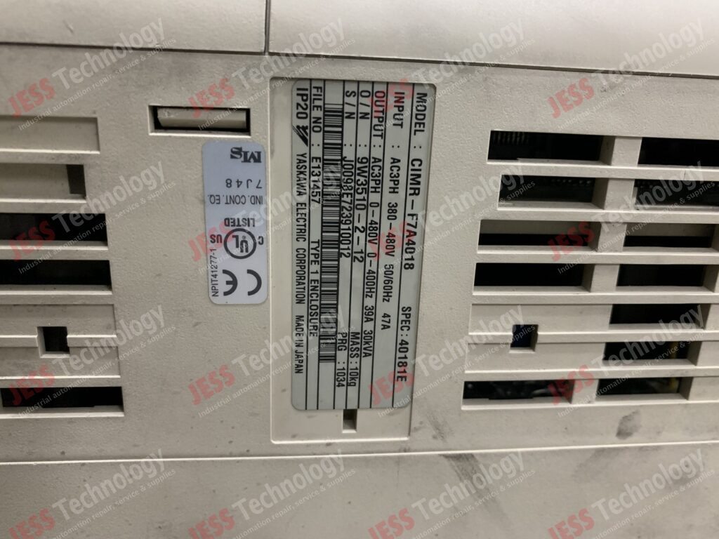 Image #3 of Repair YASKAWA CIMB-F7A4018 yaskawa inverter J0098E723910012 in Malaysia, Singapore, Thailand, Indonesia