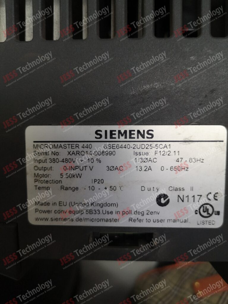 Image #4 of Repair SIEMENS 6SE6440-2UD25-5CA1 XARO14-008990 in Malaysia, Singapore, Thailand, Indonesia