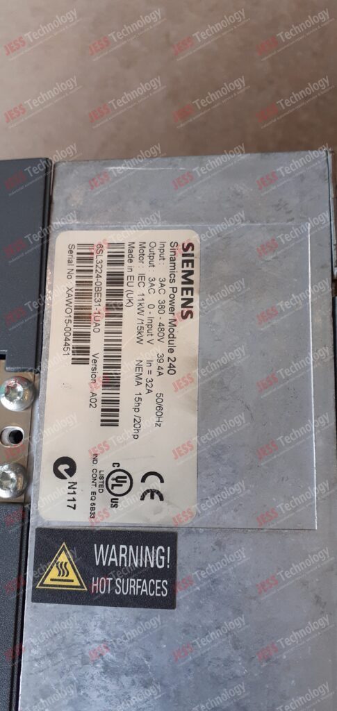 Image #3 of Repair SIEMENS 6SL3224-0BE31-1UA0 XAWO15-004451 in Malaysia, Singapore, Thailand, Indonesia