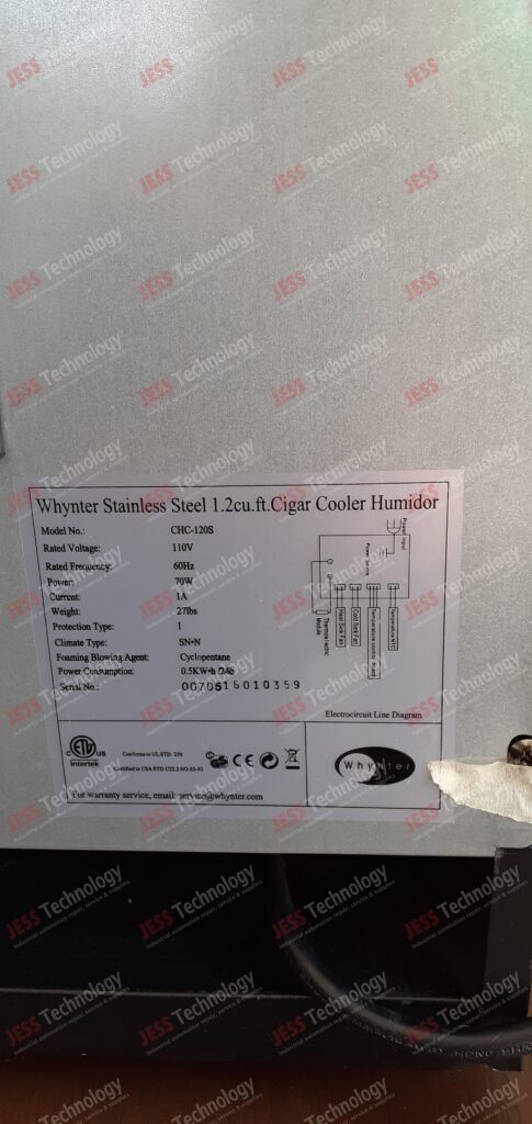 Image #3 of Repair WHYNTER CHC-120S Whynter cooler 0070516010359 in Malaysia, Singapore, Thailand, Indonesia