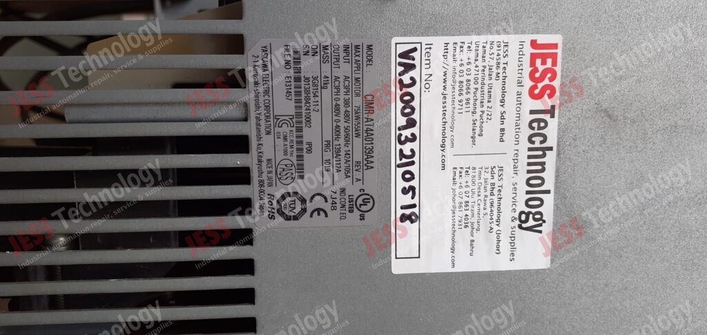 Image #4 of Repair YASKAWA CIMR-AT4A0139AAA Yaskawa A1000 J0138H842410002 in Malaysia, Singapore, Thailand, Indonesia
