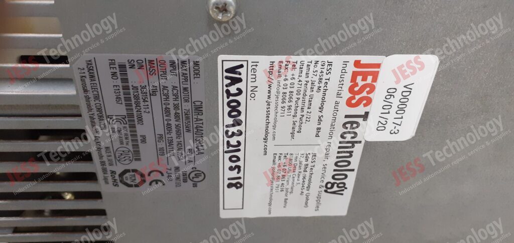 Image #3 of Repair YASKAWA CIMR-AT4A0139AAA Yaskawa inverter J0138H842410002 in Malaysia, Singapore, Thailand, Indonesia