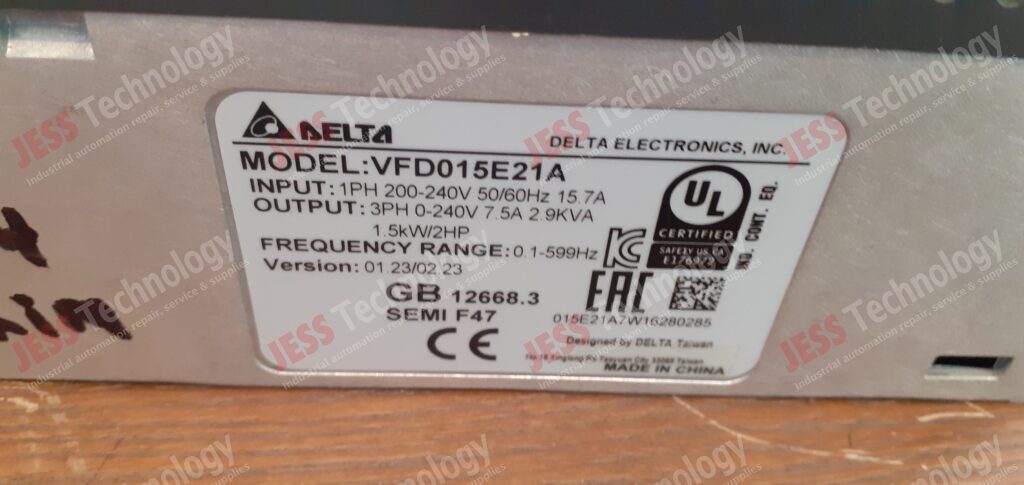 Image #3 of Repair DELTA VFD015E21A Delta inverter 015E21A7W16280285 in Malaysia, Singapore, Thailand, Indonesia