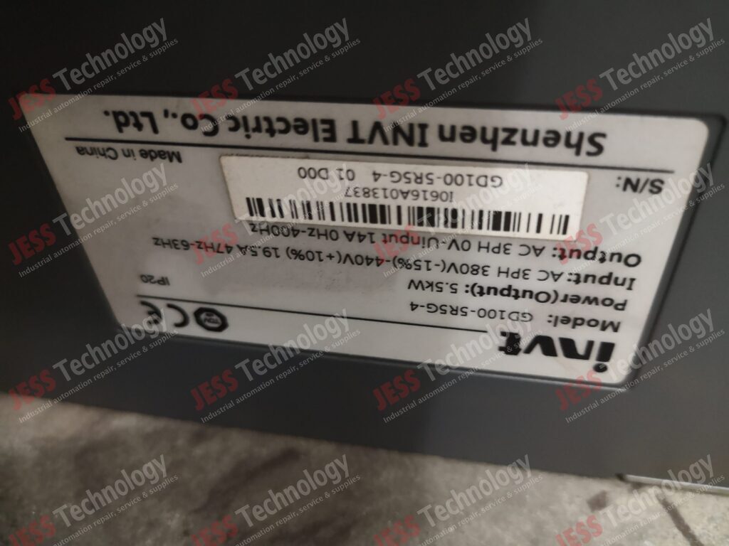 Image #3 of Repair INVT GD100-5R5G-4 Invt inverter 5.5kw 10616A013837 in Malaysia, Singapore, Thailand, Indonesia