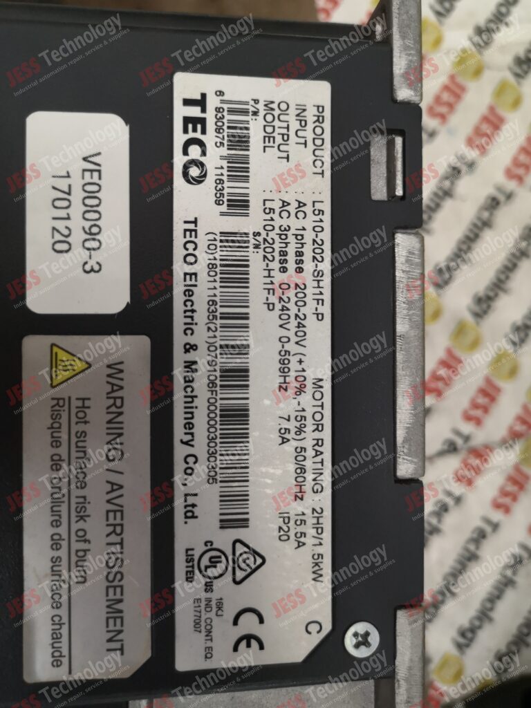 Image #3 of Repair TECO L510-202-SH1F-P Teco inverter 1.5kw (10)180111635(21)079106F0000003030305 in Malaysia, Singapore, Thailand, Indonesia