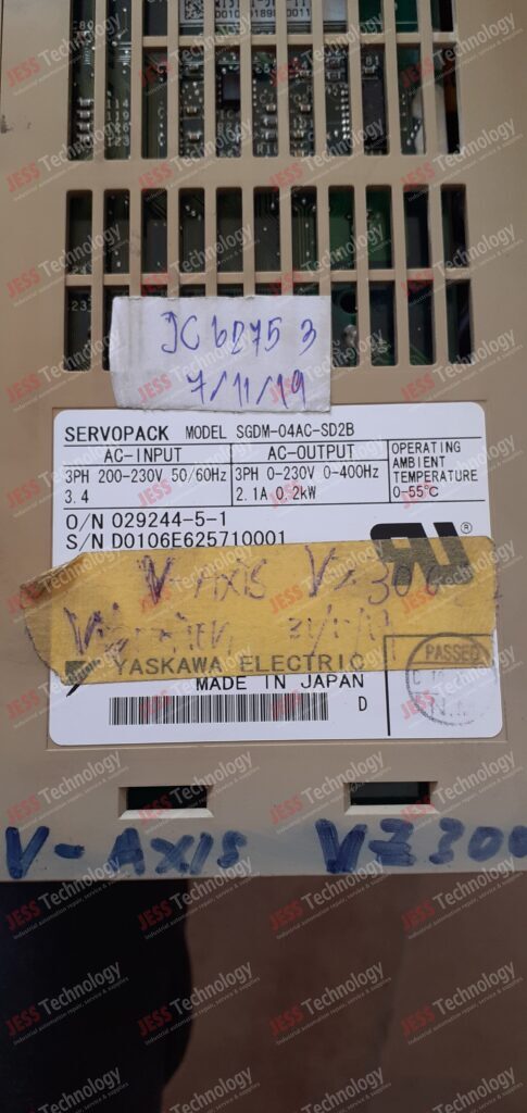 Image #4 of Repair YASKAWA SGDM-04AC-SD2B Yaskawa servo drive D0106E625710001 in Malaysia, Singapore, Thailand, Indonesia
