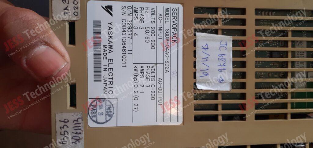Image #4 of Repair YASKAWA SGDM-04AC-SD2A Yaskawa servodrive D00431364610011 in Malaysia, Singapore, Thailand, Indonesia