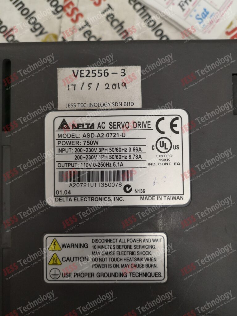 Image #3 of Repair DELTA ASD-A2-0721-U Delta ac servo drive 750w A20721UT1350078 in Malaysia, Singapore, Thailand, Indonesia