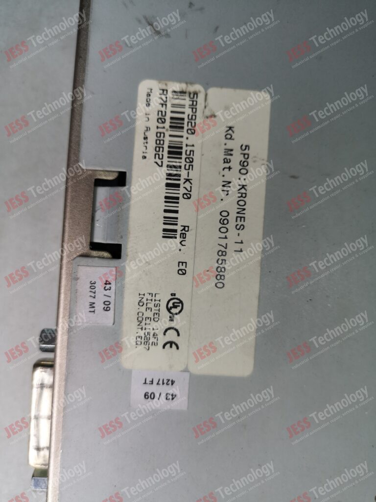 Image #4 of Repair KRONES SAP920.1505-K70 Krones iPanel touch screen A7F20168627 in Malaysia, Singapore, Thailand, Indonesia
