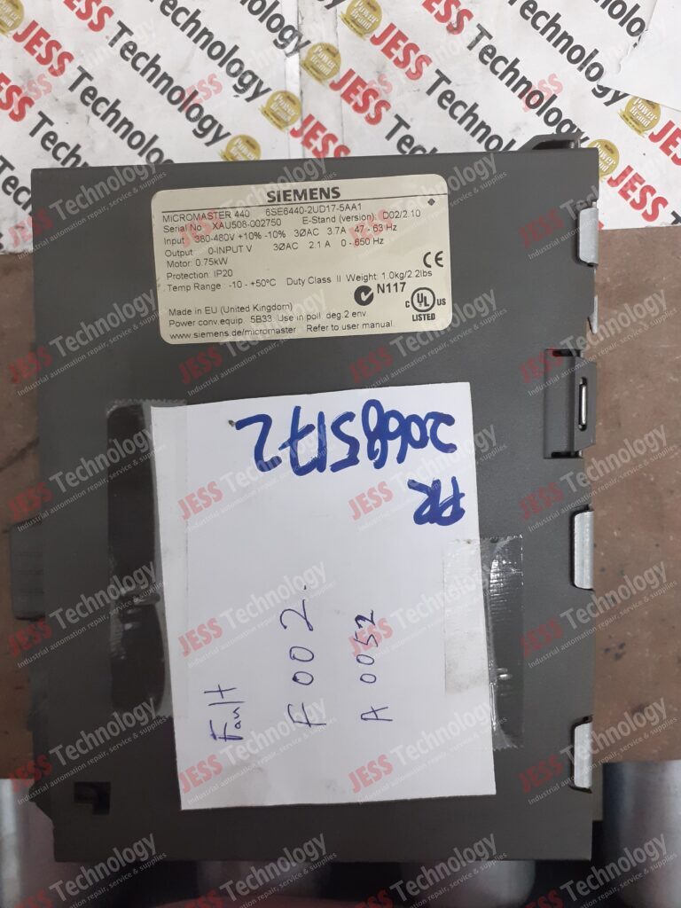 Image #3 of Repair SIEMENS 6SE6440-2UD17-5AA1 Micromaster 440 XAU508-002750 in Malaysia, Singapore, Thailand, Indonesia