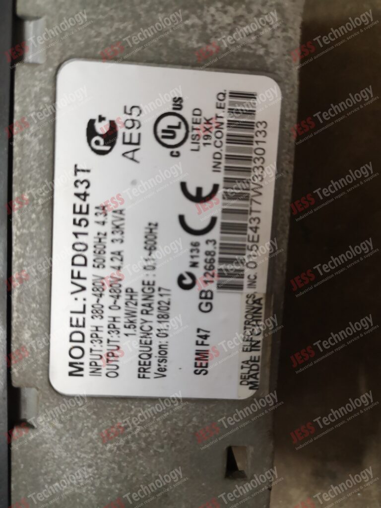 Image #3 of Repair DELTA VFD015E453T Delta inverter 1.5kw 015E43T7W3330133 in Malaysia, Singapore, Thailand, Indonesia