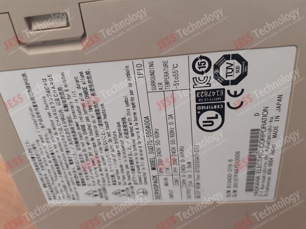 Image #3 of Repair YASKAWA SGD7S-550A00A Servopack D018400-319-8 in Malaysia, Singapore, Thailand, Indonesia