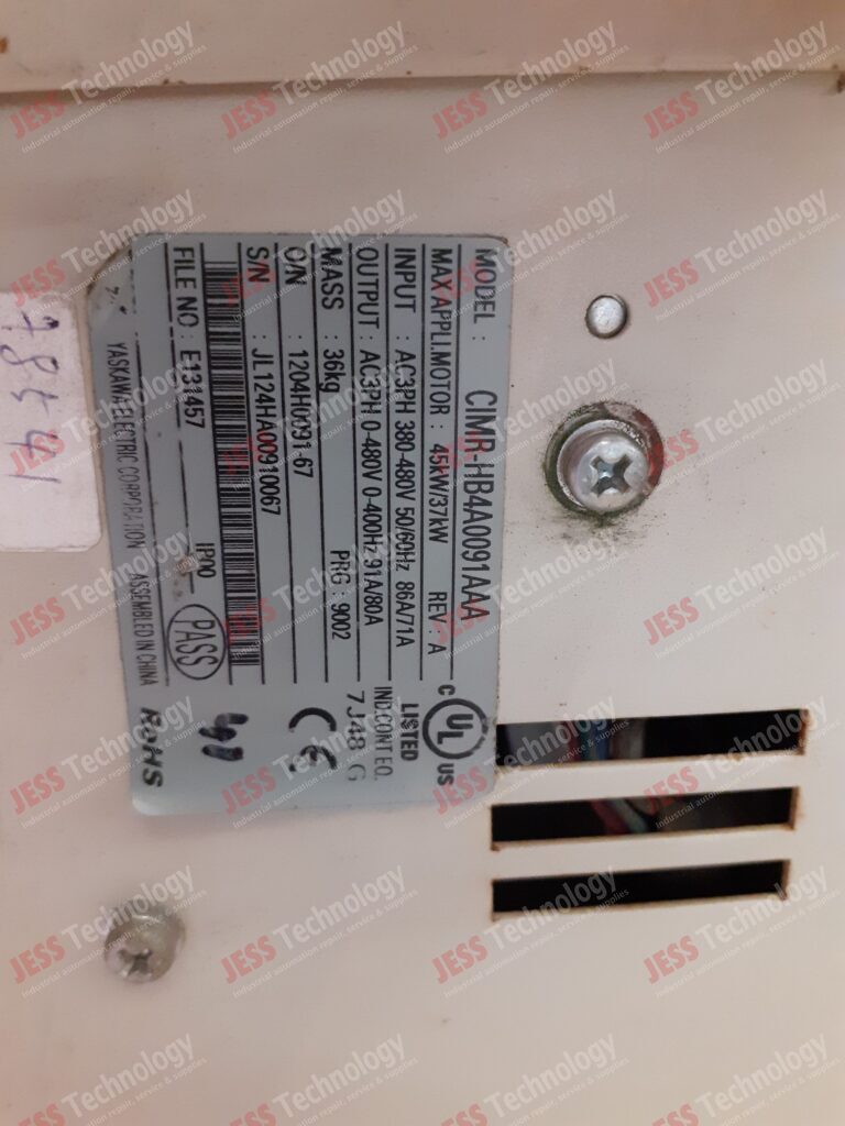 Image #4 of Repair YASKAWA CIMR-HB4A0091AAA YASKAWA INVERTER H1000, 45kW/37kW JL124HA00910067 in Malaysia, Singapore, Thailand, Indonesia
