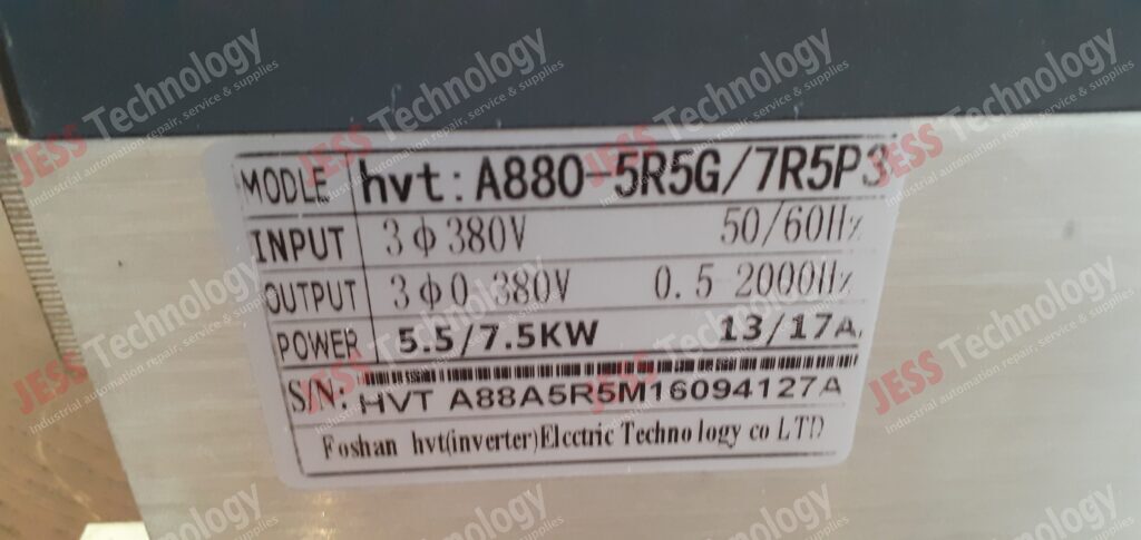 Image #3 of Repair FOSHAN A880-5R5G/7R5P3 Inverter HVT A88A5R5M16034127A in Malaysia, Singapore, Thailand, Indonesia