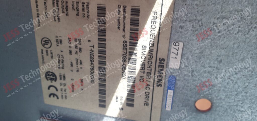 Image #4 of Repair SIEMENS 6SE7036-0EK60 Siemens inverter T-N52947600030 in Malaysia, Singapore, Thailand, Indonesia