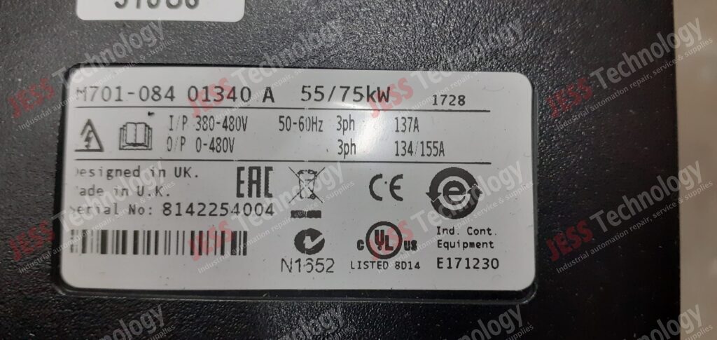 Image #3 of Repair EMERSON M701-084 01340 A CONTROL TECHNIQUE UNIDRIVE 55kW/75kW 8142254004 in Malaysia, Singapore, Thailand, Indonesia