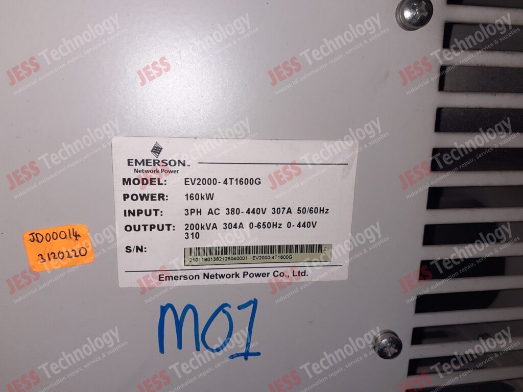 Image #3 of Repair EMERSON EV2000-4T160G Inverter Brand: Emerson Model: EV2000-4T160G S/N: 21011801382125040001 21011801382125040001 in Malaysia, Singapore, Thailand, Indonesia