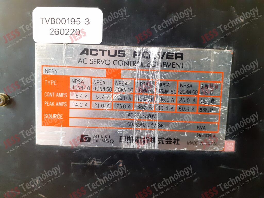 Image #3 of Repair NIKKI DENSO NPSA Actus Power AC Servo Control - in Malaysia, Singapore, Thailand, Indonesia