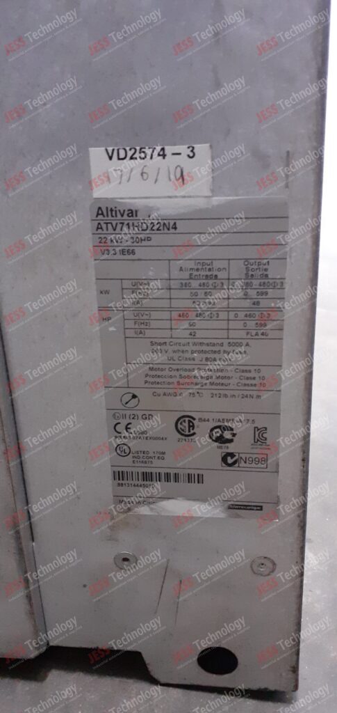 Image #4 of Repair SCHNEIDER ELECTRIC ATV71HD22N4 SCHNEIDER ALTIVAR 71 INVERTER, 22kW 88134445010 in Malaysia, Singapore, Thailand, Indonesia