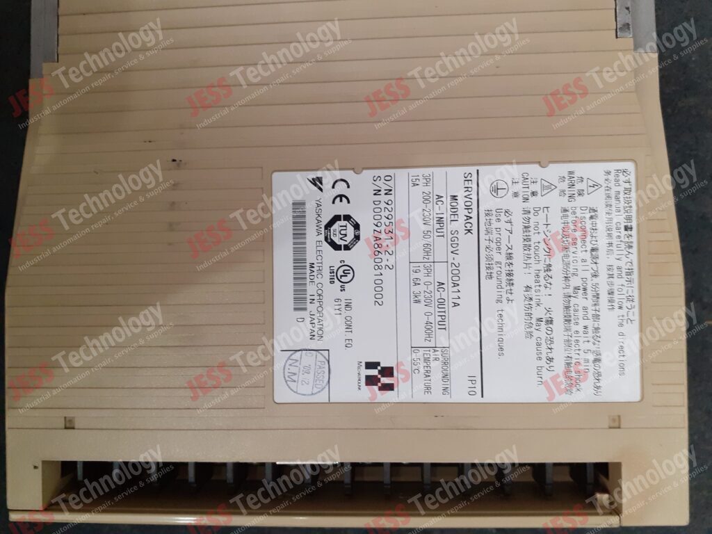 Image #3 of Repair YASKAWA SGDV200A11A Brand: Yaskawa Servo Drive Model No: SGDV200A11A S/N: D009ZA860810002 D009ZA860810002 in Malaysia, Singapore, Thailand, Indonesia