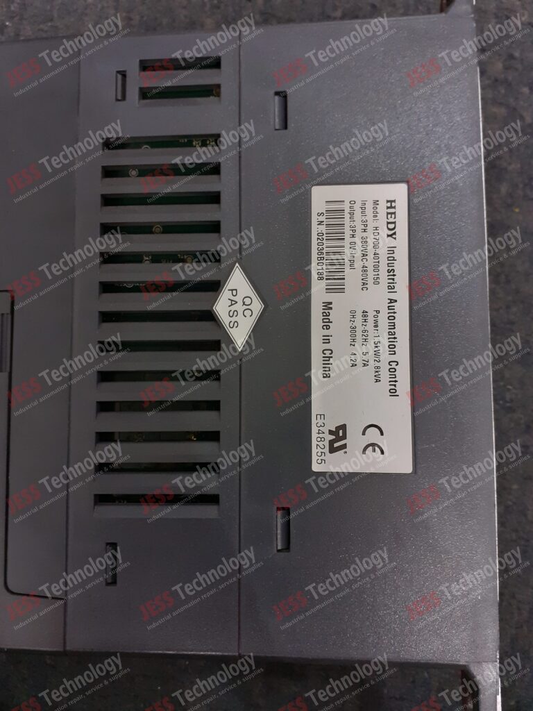 Image #4 of Repair HEDY HD70040T00150 Brand: Hedy Industrial Automation Control Inverter Model: HD70040T00150 S/N: 02036B0188 02036B0188 in Malaysia, Singapore, Thailand, Indonesia