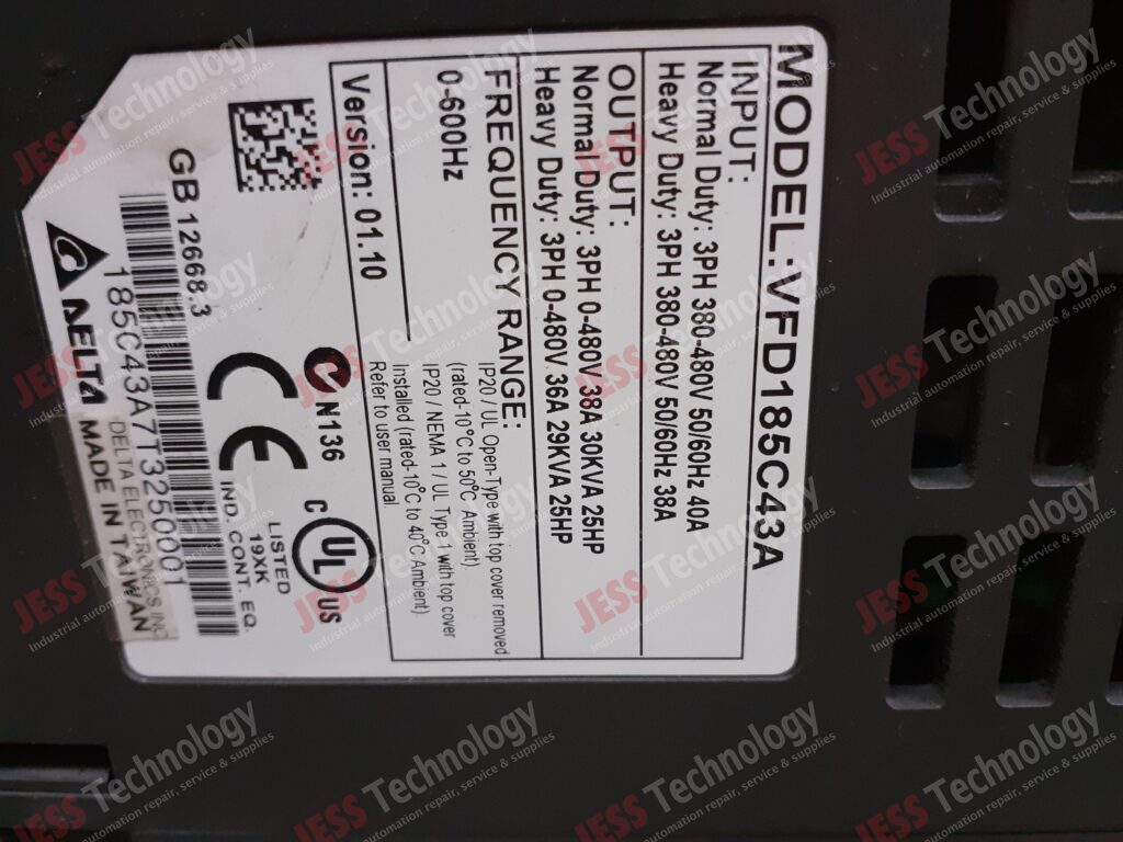 Image #3 of Repair DELTA VFD185C43A Delta inverter 185C43A7T3250001 in Malaysia, Singapore, Thailand, Indonesia