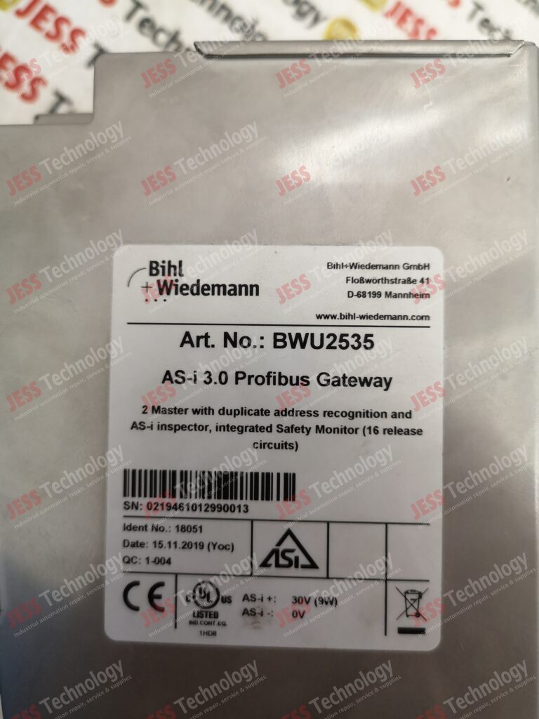 Image #3 of Repair BIHL WIEDEMAN BWU2535 AS-i profibus gateway 0219461012990013 in Malaysia, Singapore, Thailand, Indonesia