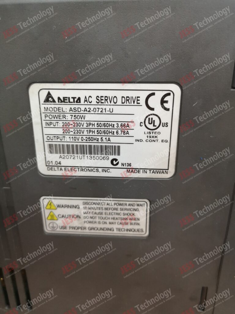 Image #4 of Repair DELTA ASD-A2-0721-U Delta ac servo drive 750w A20721UT1350069 in Malaysia, Singapore, Thailand, Indonesia