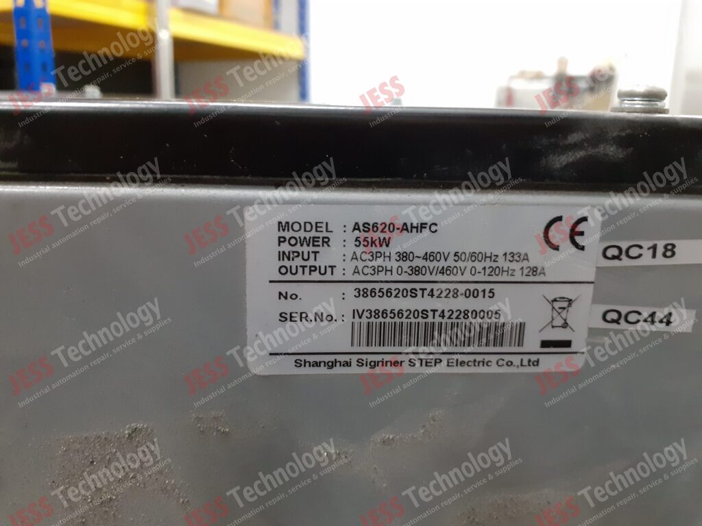 Image #3 of Repair SHANGHAI SIGRINER STEP AS620-AHFC ALIMAK inverter IV3865620ST42280005 in Malaysia, Singapore, Thailand, Indonesia