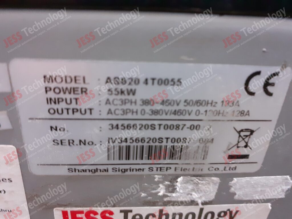 Image #3 of Repair SHANGHAI SIGRINER STEP AS620 4T0055 Astar inverter IV3456620ST00870004 in Malaysia, Singapore, Thailand, Indonesia