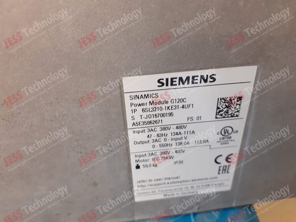 Image #3 of Repair SIEMENS 6SL3210-1KE31-4UF1 Siemens inverter T-J016700195 in Malaysia, Singapore, Thailand, Indonesia