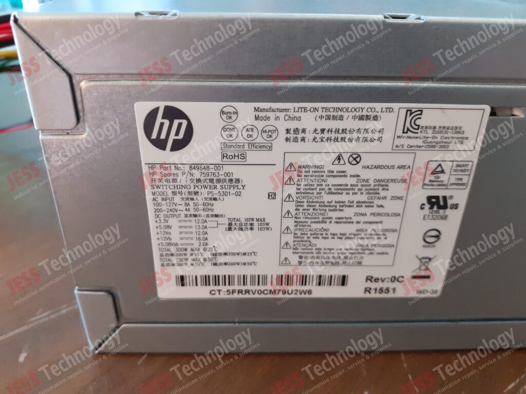 Image #3 of Repair HP PS-5301-02 Power supply pc 5FRRV0CM79U2W6 in Malaysia, Singapore, Thailand, Indonesia