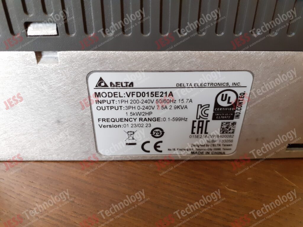 Image #3 of Repair DELTA VFD015E21A Delta inverter 015E21A7W16400082 in Malaysia, Singapore, Thailand, Indonesia