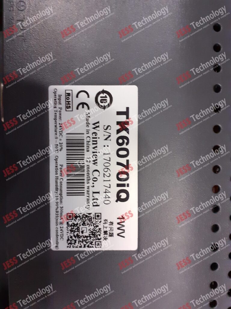 Image #3 of Repair WEINVIEW TK6070iQ WEINVIEW TOUCH PANEL MODEL NO : TK6070iQ SERIAL NO : 1706217440 1706217440 in Malaysia, Singapore, Thailand, Indonesia
