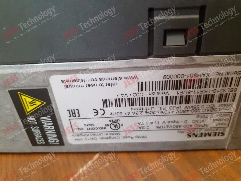 Image #3 of Repair SIEMENS 6SL3210-1KE11-8UF1 Siemens sinamic XAH301-000009 in Malaysia, Singapore, Thailand, Indonesia