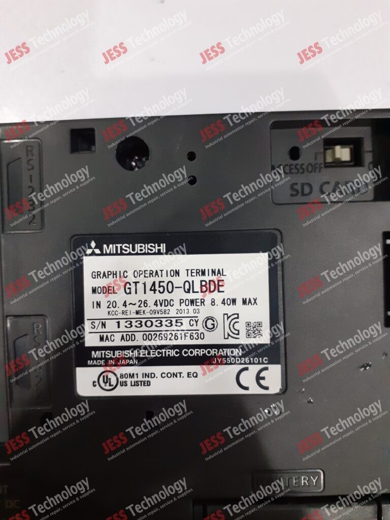 Image #3 of Repair MITSUBISHI GT 1450-QLBDE MITSUBISHI GRAPHIC OPERATINAL TERMINAL MODEL NO : GT 1450-QLBDE SERIAL NO : 1330335 1330335 in Malaysia, Singapore, Thailand, Indonesia