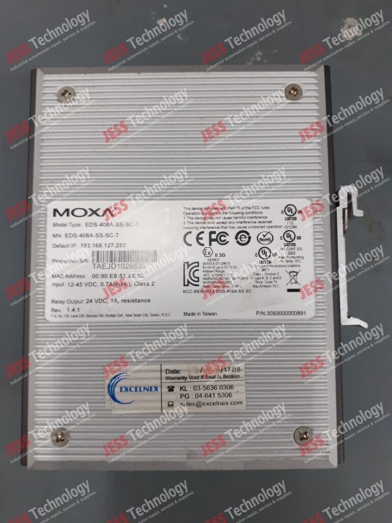 Image #4 of Repair MOXA EDS-408A-SS-SC-T Moxa ethernet TAEJD102663 in Malaysia, Singapore, Thailand, Indonesia