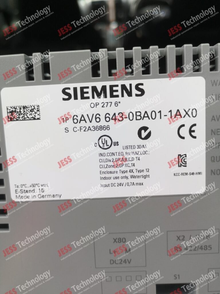 Image #4 of Repair SIEMENS 6AV6 643-0BA01-1AX0 Siemens simatic panel C-F2A36866 in Malaysia, Singapore, Thailand, Indonesia