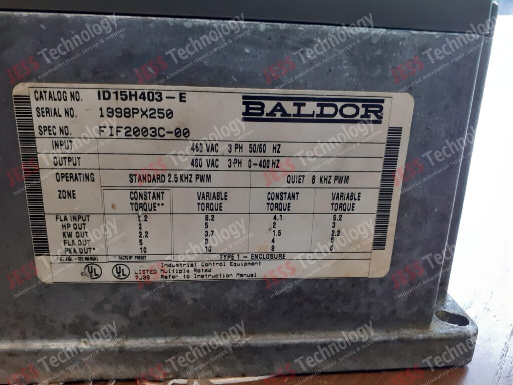 Image #3 of Repair Baldor 1D15H403-E Baldors 1998PX250 in Malaysia, Singapore, Thailand, Indonesia