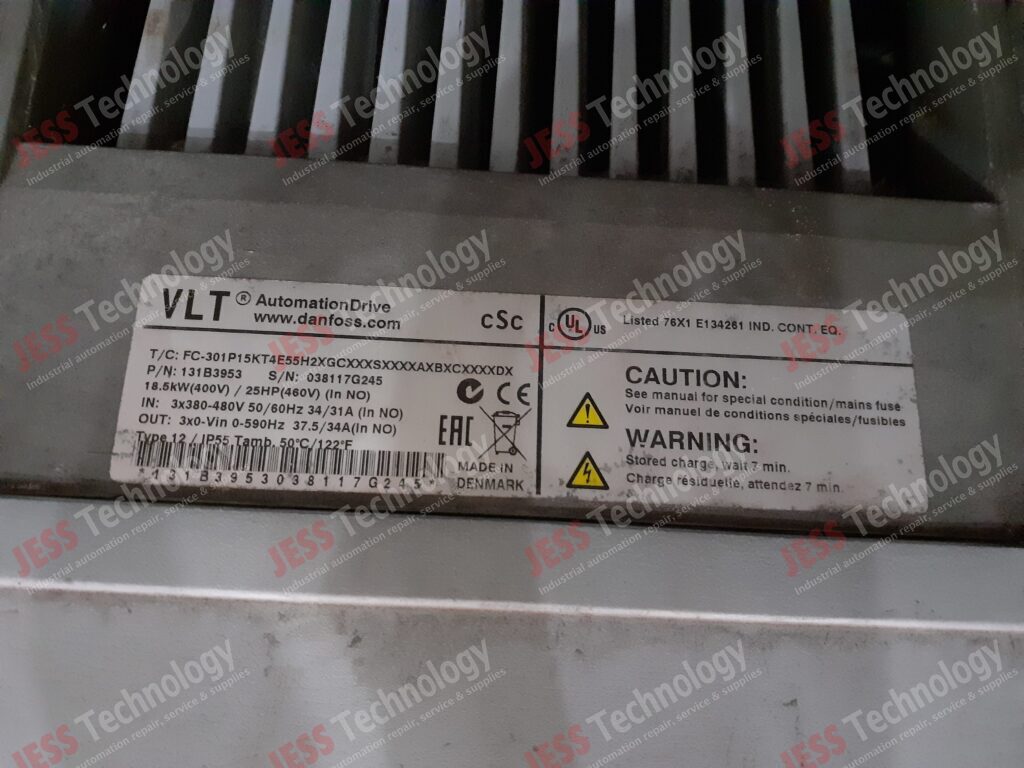 Image #3 of Repair DANFOSS FC-301P15 Danfoss Inverter 18.5KW Model: FC-301P15 Serial No: 038117G245 038117G245 in Malaysia, Singapore, Thailand, Indonesia
