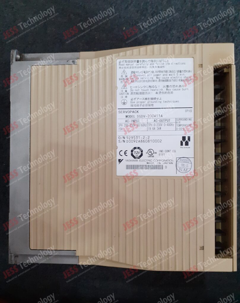 Image #3 of Repair YASKAWA SGDV-200A11A Brand: Yaskawa Servopack Model: SGDV-200A11A S/N: D009ZA860810002 D009ZA860810002 in Malaysia, Singapore, Thailand, Indonesia