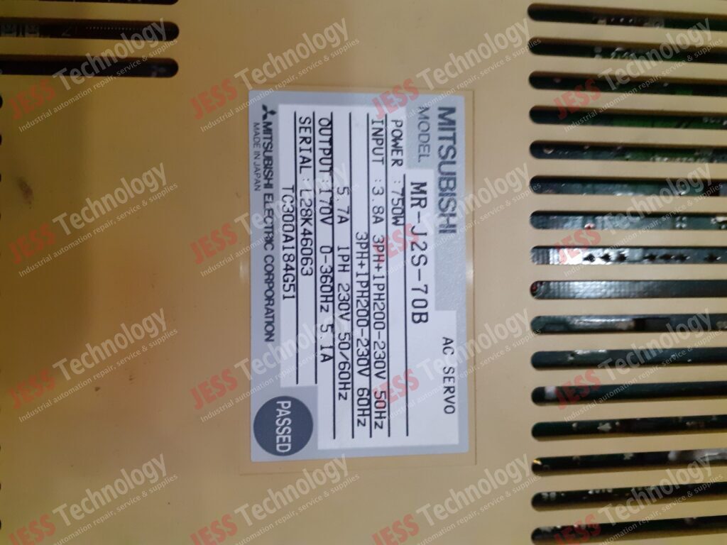Image #4 of Repair MITSUBISHI MR-J2S-70B Servo drive Brand: Mitsubishi Model: MR-J2S-70B S/n: L28K46063 L28K46063 in Malaysia, Singapore, Thailand, Indonesia