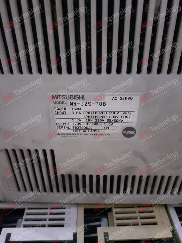 Image #3 of Repair MITSUBISHI MR-J2S-70B Servo drive Brand: Mitsubishi Model: MR-J2S-70B S/n: E83T00027 E83T00027 in Malaysia, Singapore, Thailand, Indonesia