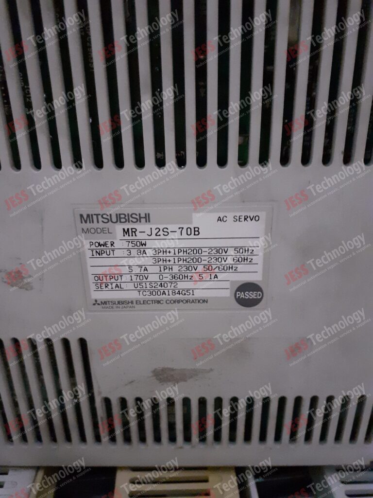 Image #3 of Repair MITSUBISHI MR-J2S-70B Servo drive Brand: Mitsubishi Model: MR-J2S-70B S/n: U51S24072 U51S24072 in Malaysia, Singapore, Thailand, Indonesia