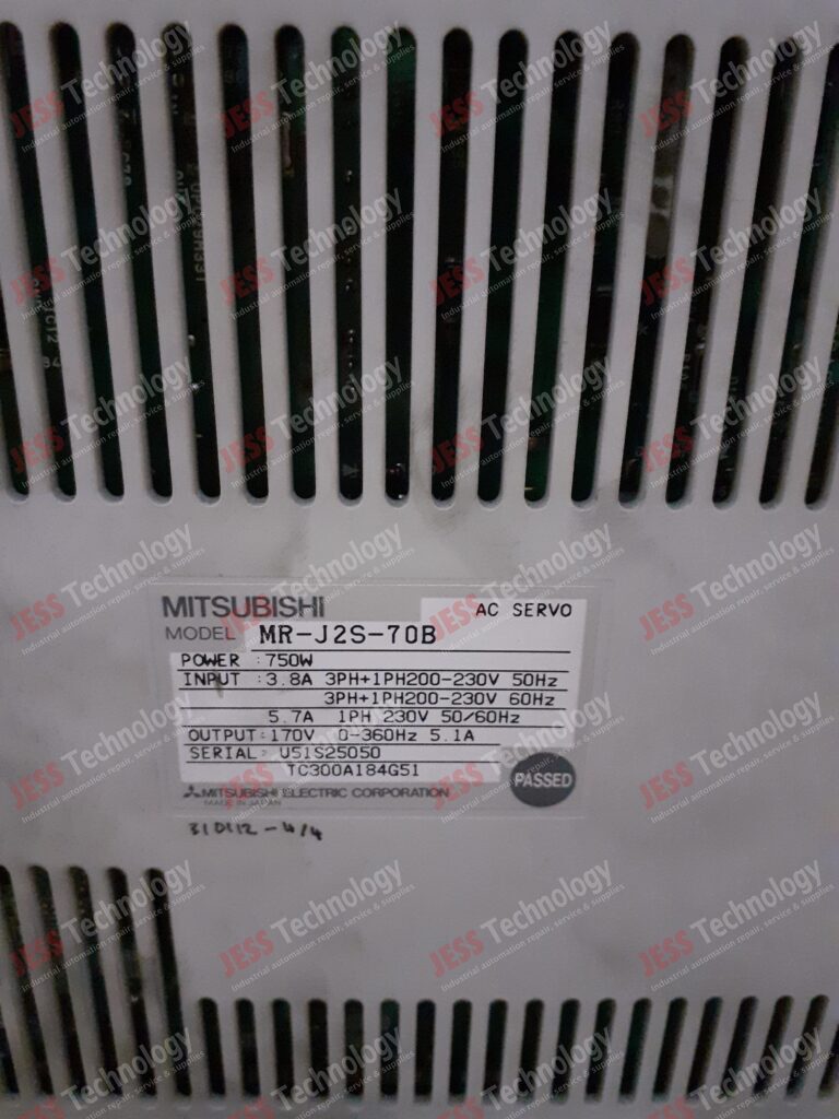 Image #3 of Repair MITSUBISHI MR-J2S-70B Servo drive Brand: Mitsubishi Model: MR-J2S-70B S/n: U51S25050 U51S25050 in Malaysia, Singapore, Thailand, Indonesia