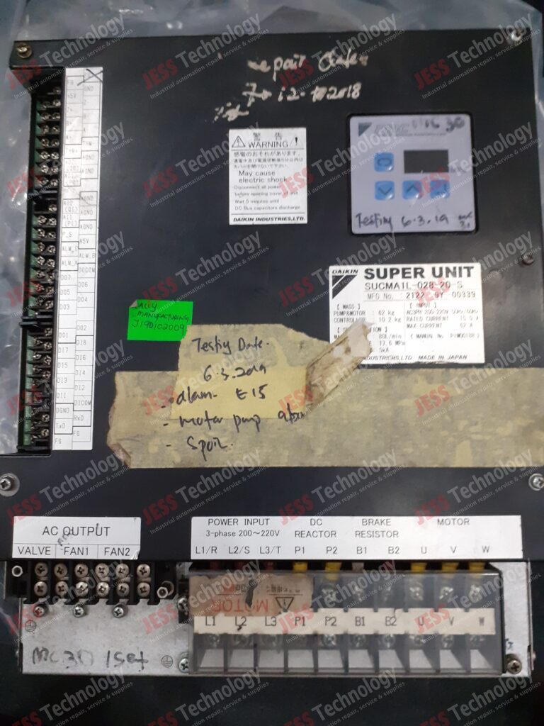 Image #3 of Repair DAIKIN NONE Brand: Daikin Pump & Motor Controller S/N: 21229Y00339 21229Y00339 in Malaysia, Singapore, Thailand, Indonesia
