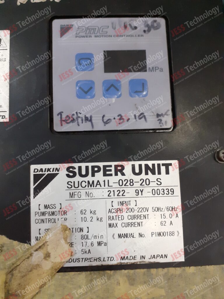 Image #4 of Repair DAIKIN NONE Brand: Daikin Pump & Motor Controller S/N: 21229Y00339 21229Y00339 in Malaysia, Singapore, Thailand, Indonesia